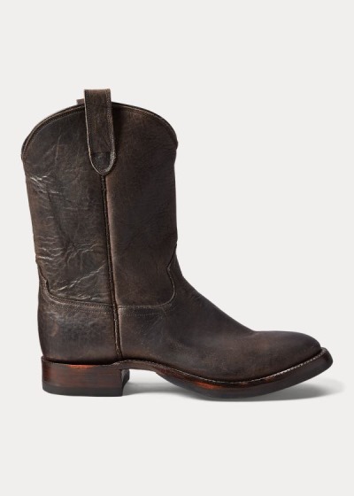 Men's Ralph Lauren Leather Boots | 460897MAY